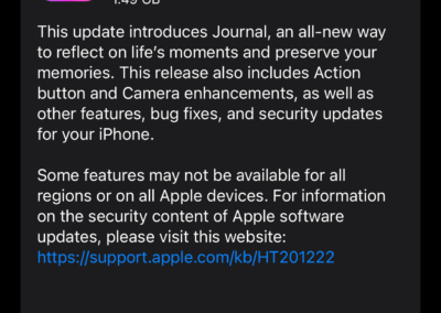 iOS 17.2 release